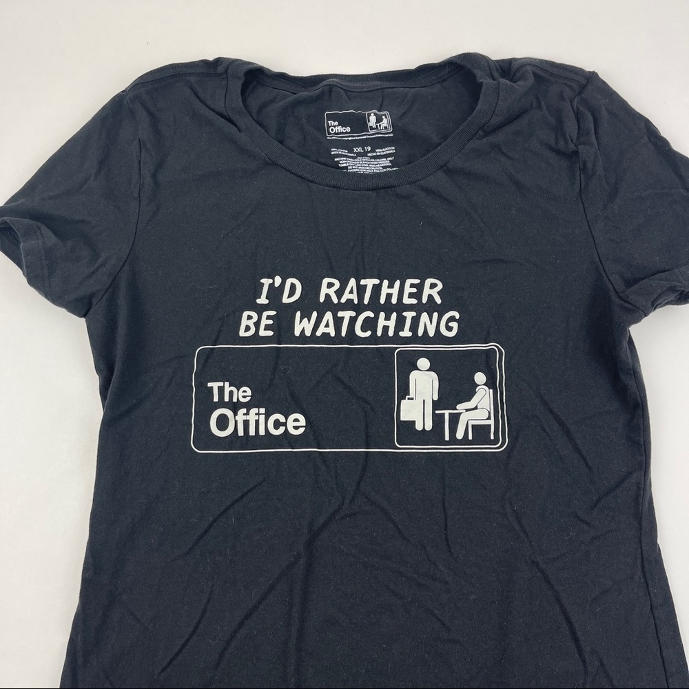 The Office Tshirt Womens Juniors XXL 19 Black Short Sleeve - Picture 3 of 6